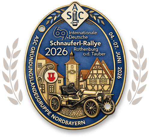 ASC Internationale Deutsche Schnauferl Rallye 2026 Plakette